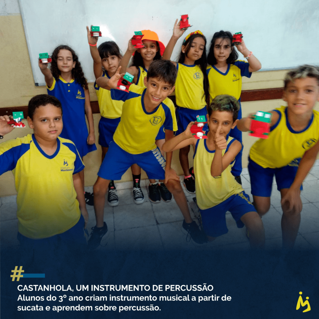 Instituto Montessori Ponte Nova MG CASTANHOLA UM INSTRUMENTO DE PERCUSSÃO